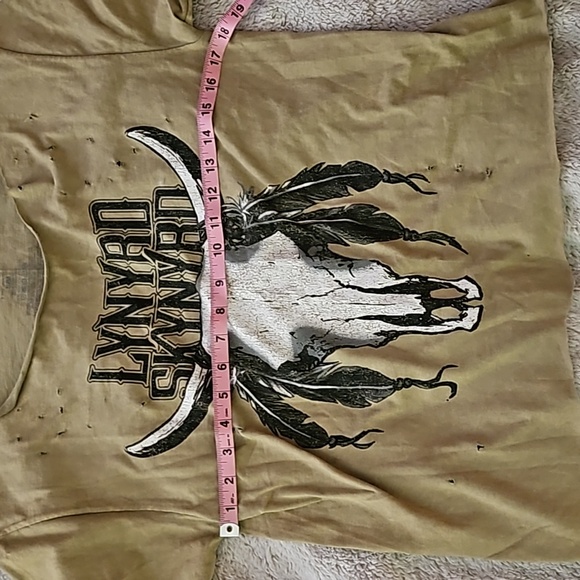 Lynard Skynard (S/M) Oversized Baggy Distresed Graphic Tee - Picture 10 of 11